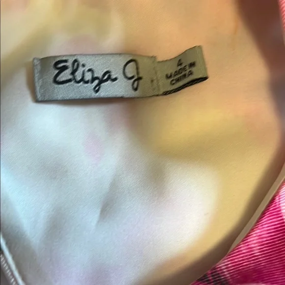 Eliza J Pink and Orange Sleeveless Cocktail Dress - Picture 5 of 13